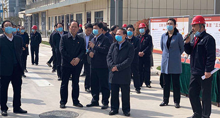 三門峽市復(fù)工復(fù)產(chǎn)暨重點建設(shè)項目觀摩團蒞臨河南三耐集團